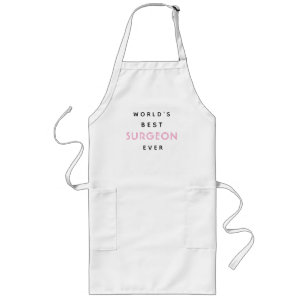 Funny Text   World's Best Surgeon Ever   Gift  Long Apron