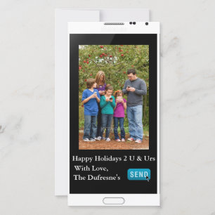 Funny Texting Christmas Vertical Holiday Card