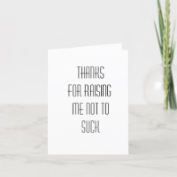 Funny thank you card