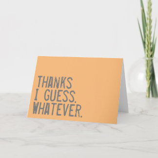 Funny Thank You Card