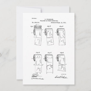Funny Thank You Card, Toilet Paper Patent