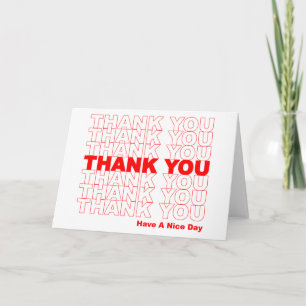 Funny Thank You Design Card