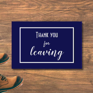 Funny "Thank You For Leaving" Introvert Antisocial Doormat