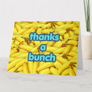 Funny Thank You Greeting Card Joke Humourous Banan