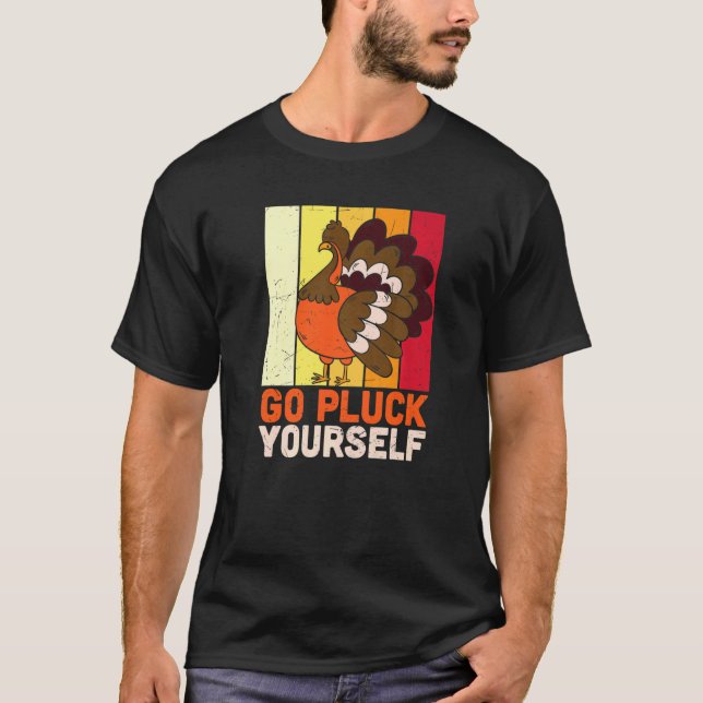 Funny Thanksgiving apparel grateful, thankful bles T-Shirt (Front)