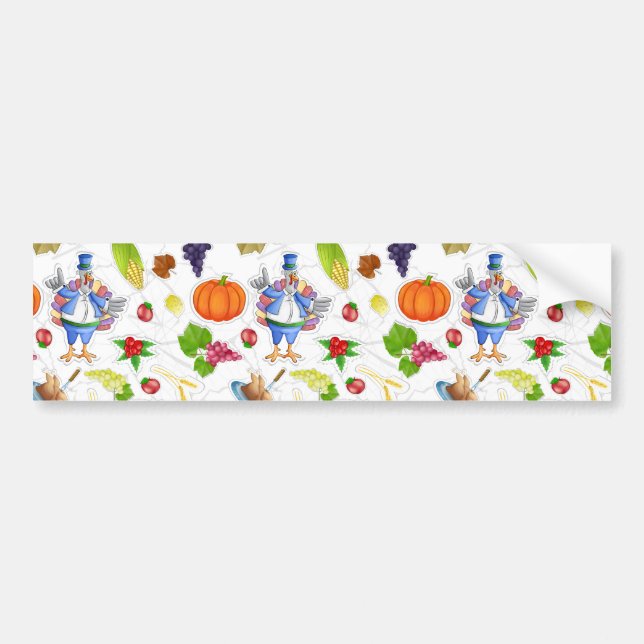 funny thanksgiving bumper sticker (Front)