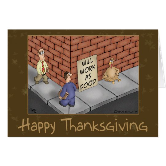 Funny Thanksgiving Cards: It’s a Turkey Economy Card