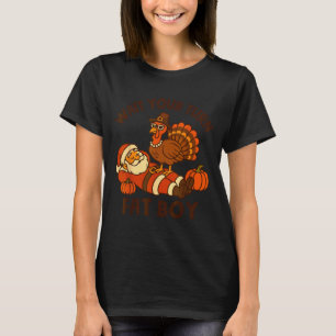 Funny Thanksgiving Christmas Turkey Vs Santa For M T-Shirt