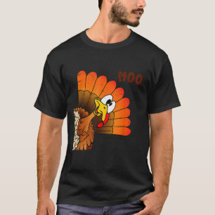 Funny Thanksgiving Cute Turkey Moo I'm A Cow Men W T-Shirt