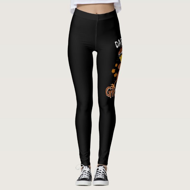 Funny Thanksgiving Dab On That Gravy Dabbing Leggings (Front)