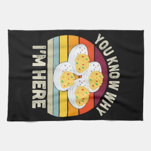 Funny Thanksgiving Deviled Eggs You Know Why I'm H Kitchen Towel
