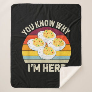 Funny Thanksgiving Deviled Eggs You Know Why I'm H Sherpa Blanket