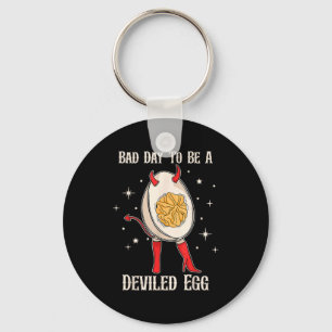 Funny Thanksgiving Dinner Bad Day To Be A Deviled  Keychain