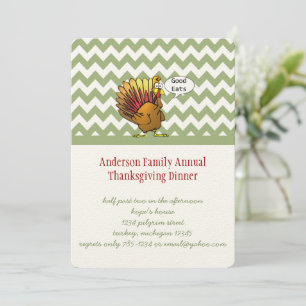 Funny Thanksgiving Dinner Invitation