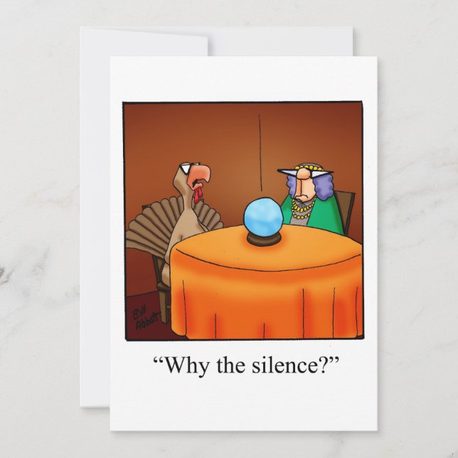 Funny Thanksgiving Dinner Invitation (Front)