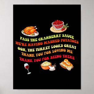 Funny Thanksgiving Dinner P The Cranberry Sauce De Poster