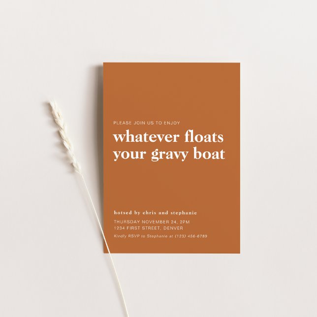 Funny Thanksgiving Dinner Party Invitation (Creator Uploaded)