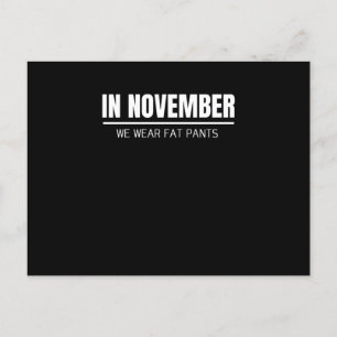 Funny Thanksgiving Family Matching Thanksgiving Postcard