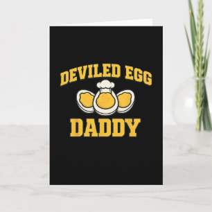 Funny Thanksgiving Fathers Day Retro Deviled Egg D Card