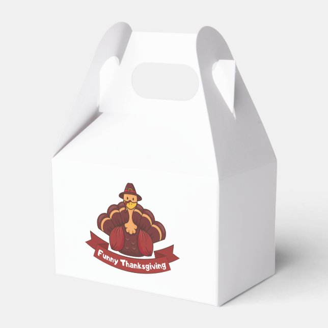 Funny Thanksgiving Favor Box (Front Side)