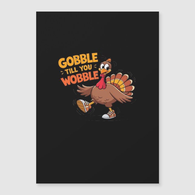 Funny Thanksgiving - Gobble Till You Wobble Classi (Front)
