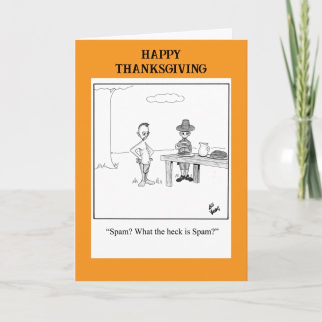 Funny Thanksgiving Greeting Card (Front)