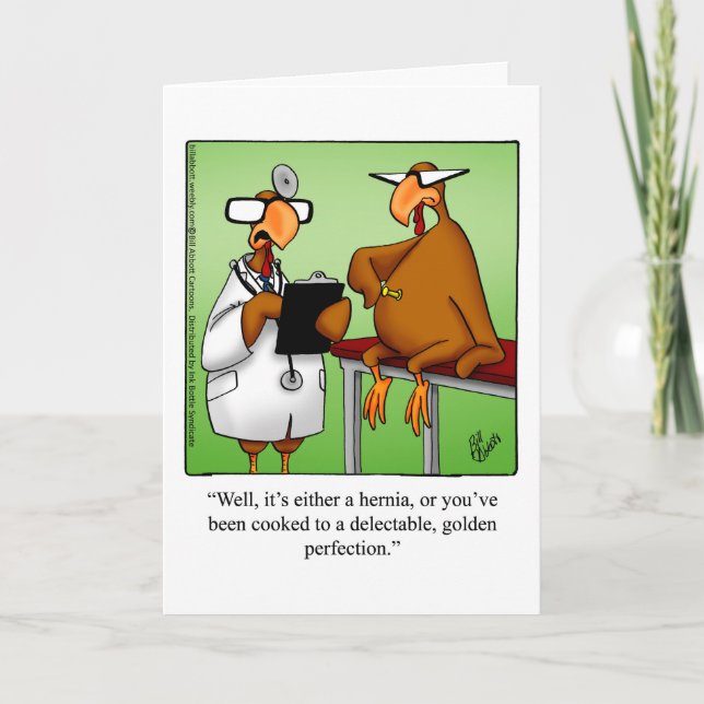 Funny Thanksgiving Greeting Card "Spectickles" (Front)