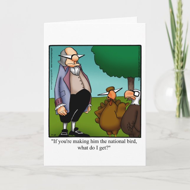 Funny Thanksgiving Greeting Card "Spectickles" (Front)