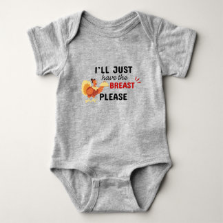 Funny Thanksgiving Holiday Baby Bodysuit Humour