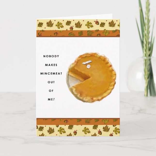 Funny Thanksgiving Holiday Card (Front)