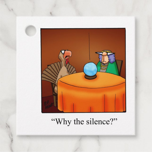 Funny Thanksgiving Holiday Gift Tags (Front)