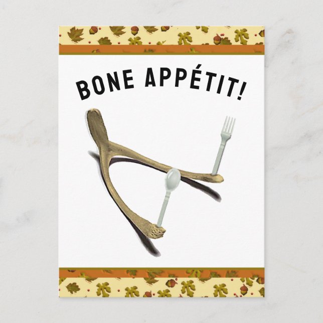 Funny Thanksgiving Holiday Postcard (Front)
