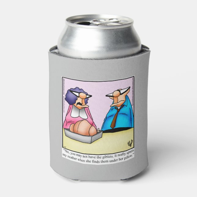 Funny Thanksgiving  Humour Beer Cooler Gift (Can Front)