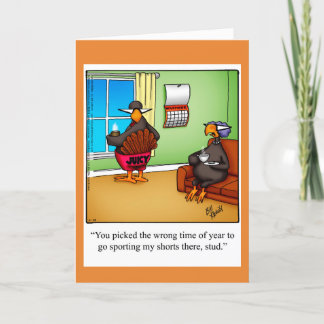 Funny Thanksgiving Humour Greeting Card