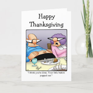 Funny Thanksgiving Humour Greeting Card