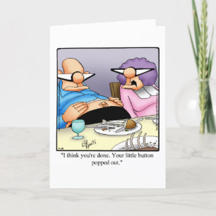 Funny Thanksgiving Humour Greeting Card