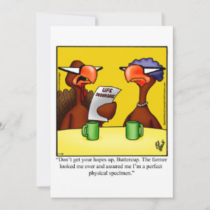 Funny Thanksgiving Humour Holiday Card