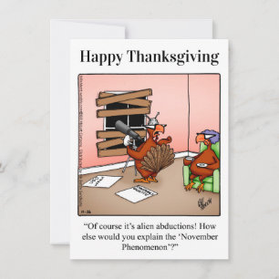 Funny Thanksgiving  Humour Invitations