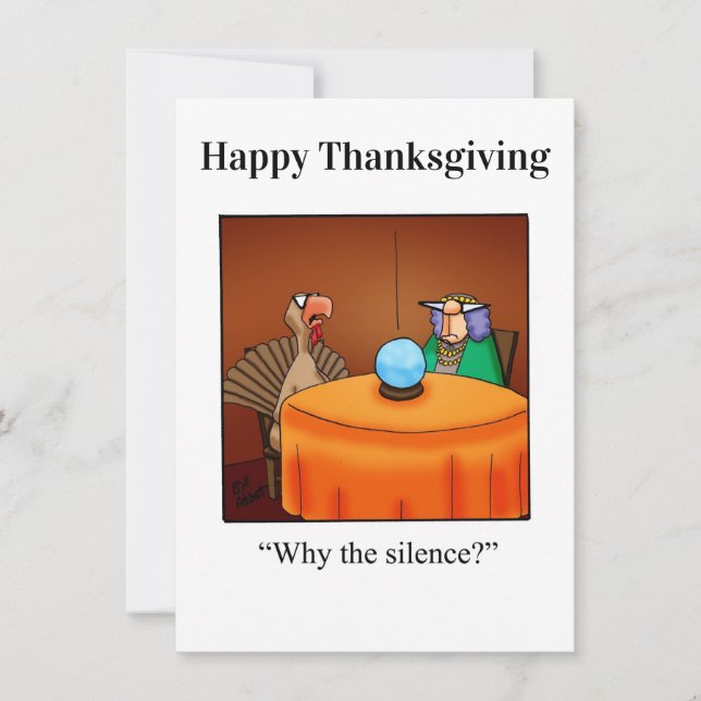 Funny Thanksgiving  Humour Invitations (Front)
