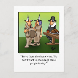 Funny Thanksgiving Humour Postcards