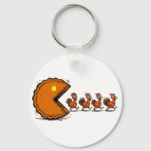 Funny Thanksgiving Pie Eating Turkey Retro Gaming