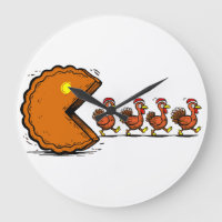 Funny Thanksgiving Pie Eating Turkey Retro Gaming