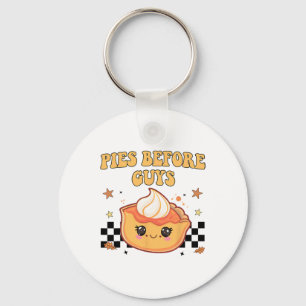 Funny Thanksgiving Pies Before Guys Toddler Girl K Keychain