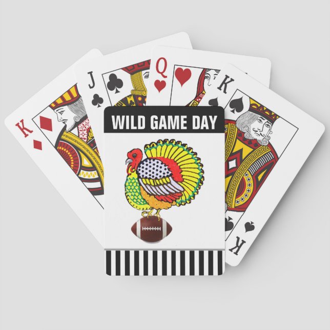 funny Thanksgiving Playing Cards (Back)
