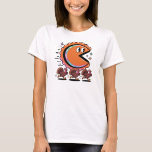 Funny Thanksgiving Pumpkin Pie Chasing T-Shirt