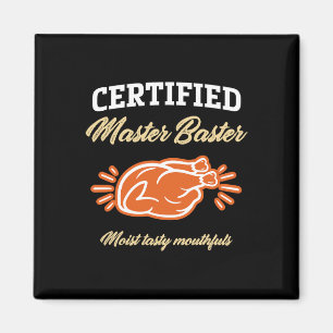 Funny Thanksgiving Pun Certified Master Ster Turke Magnet