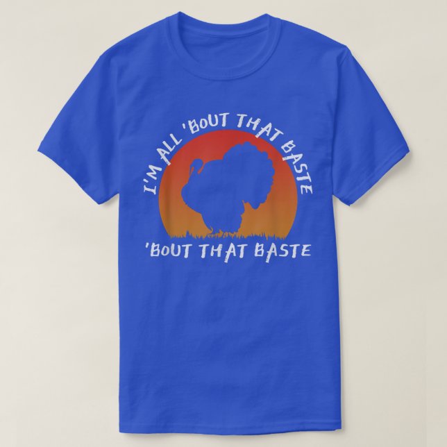 Funny Thanksgiving Rock N Roll Turkey Day 'Bout Th T-Shirt (Design Front)