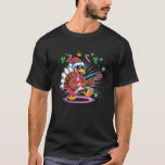 Funny Thanksgiving Santa Hat Turkey Rock Star Play T-Shirt<br><div class="desc">Funny Thanksgiving Santa Hat Turkey Rock Star Playing Guitar</div>