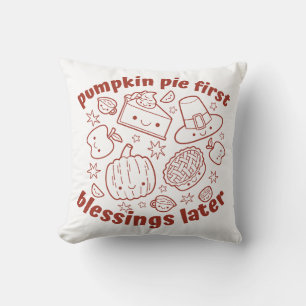 Funny Thanksgiving Throw Pillow