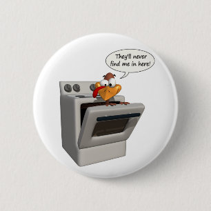 Funny Thanksgiving Turkey button